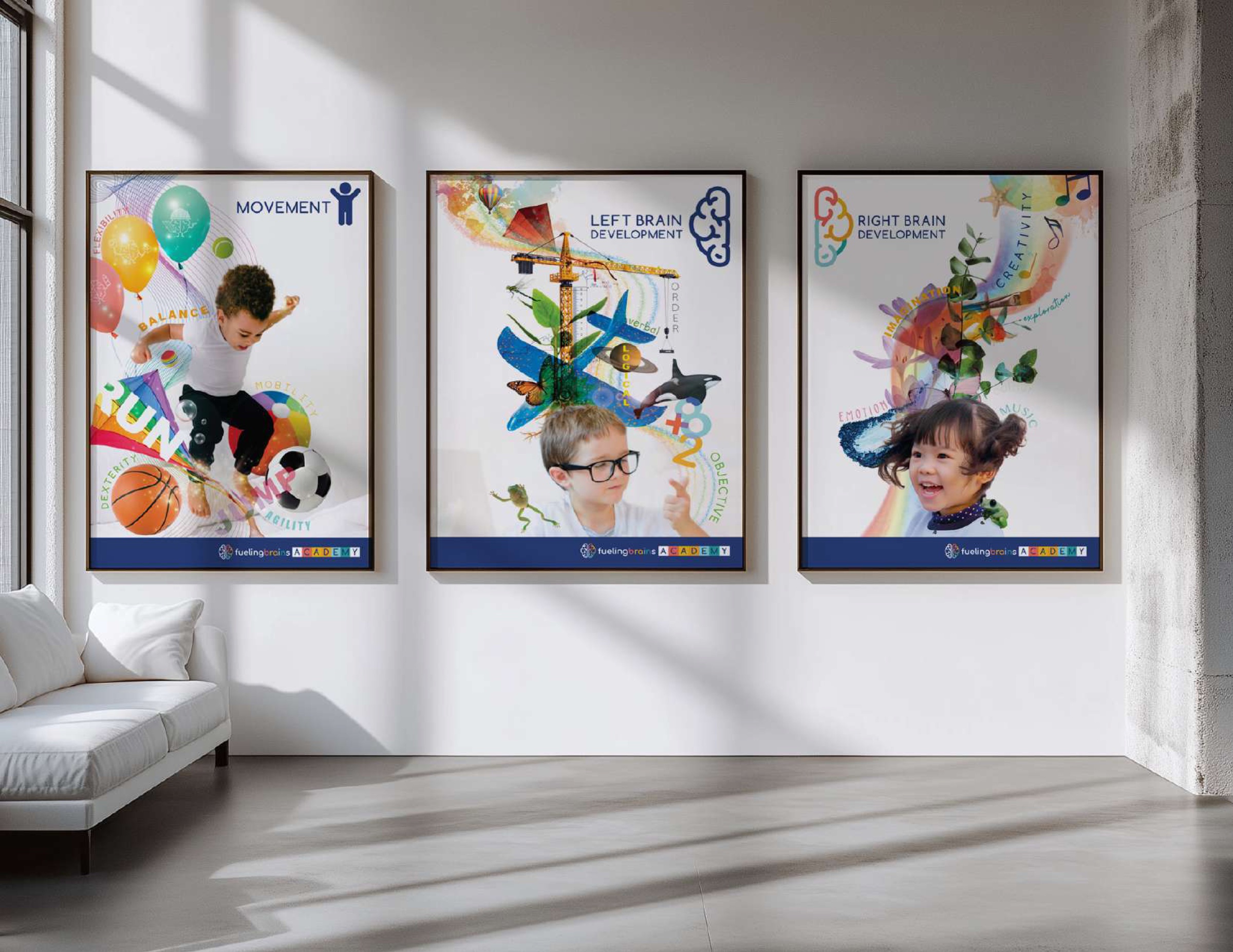Fueling Brains classroom educational posters in situ