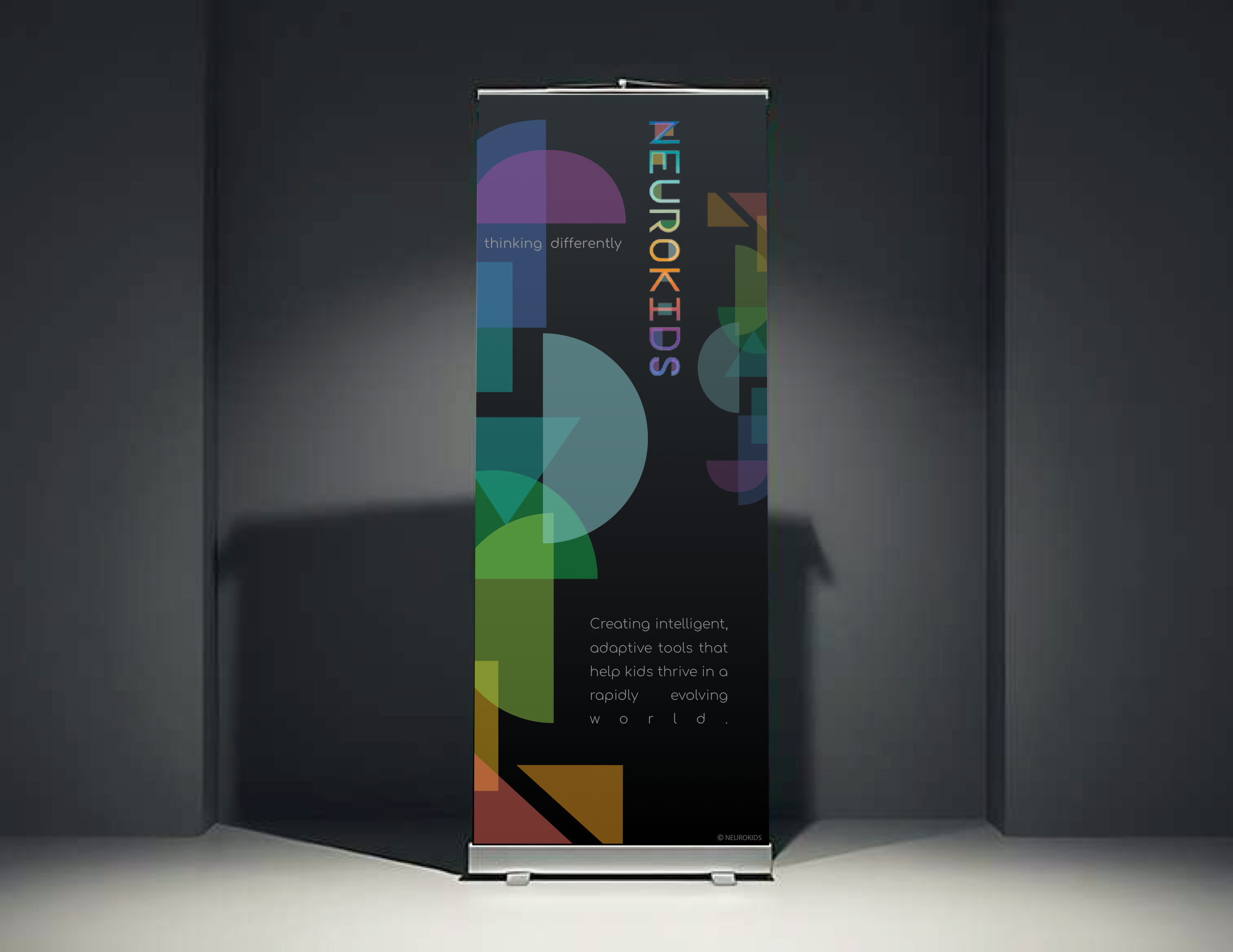 Neurokids 2023 exhibition roll-up banner