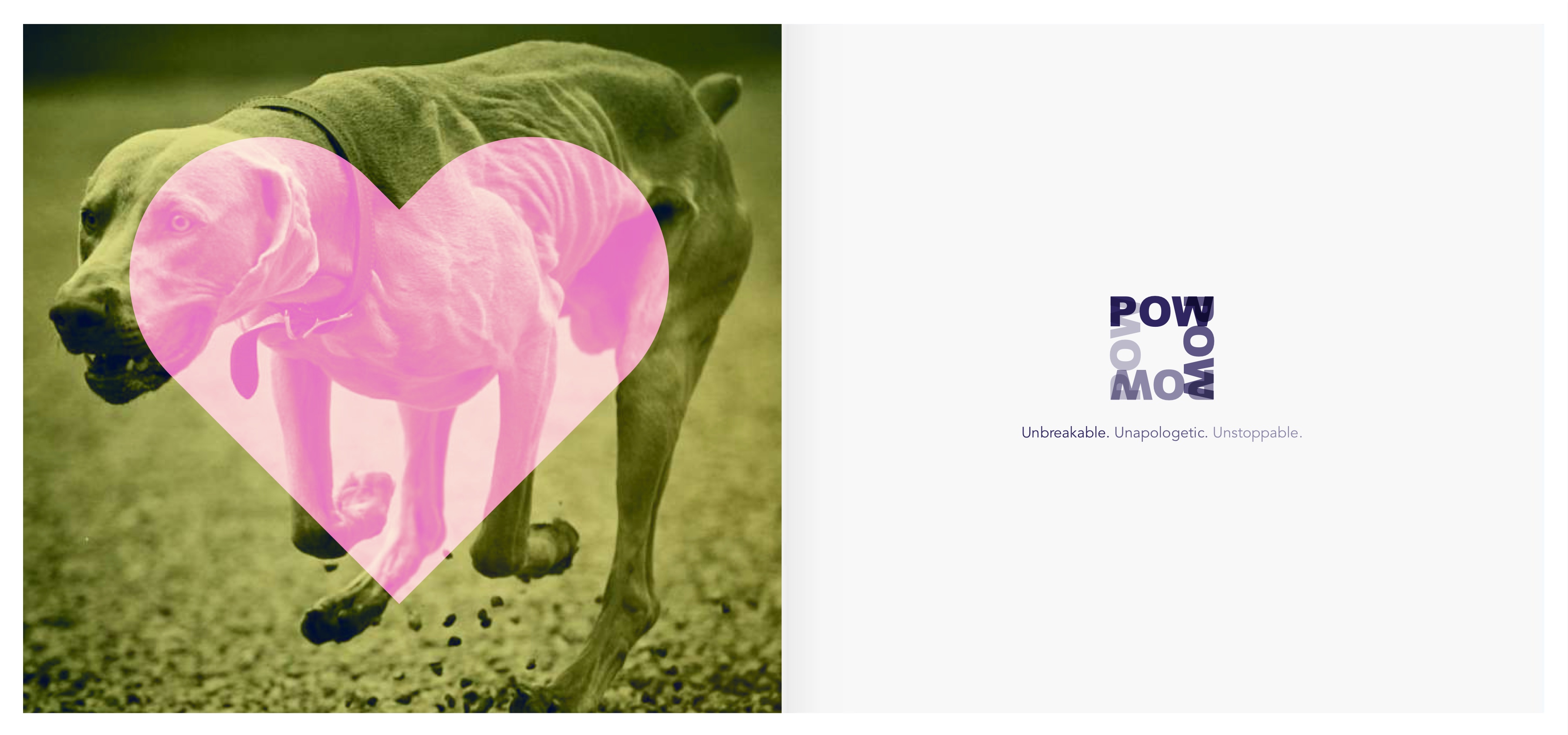POW logo and brand tagline — Unbreakable. Unapologetic. Unstoppable.